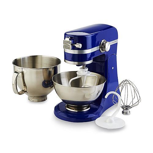Kenmore Elite 216901BL 5 Qt. 400 Watt Blue Stand Mixer with Extra 3 Qt Bowl Kenmore