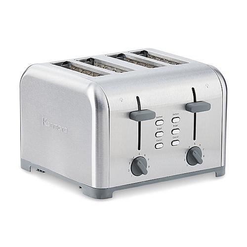 Kenmore 138506 4Slice StainlessSteel Toaster with Dual Controls Kenmore